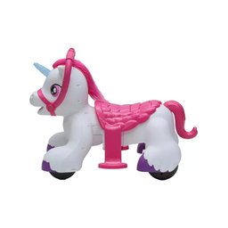Mini Moto Elétrica Infantil Unicórnio Rosa 6v até 30kg com Controle Remoto - 3