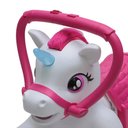 Ver imagem 4 de Mini Moto Elétrica Infantil Unicórnio Rosa 6v até 30kg com Controle Remoto