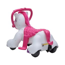 Mini Moto Elétrica Infantil Unicórnio Rosa 6v até 30kg com Controle Remoto - 5