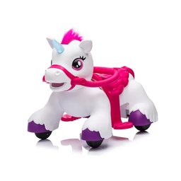 Mini Moto Elétrica Infantil Unicórnio Rosa 6v até 30kg com Controle Remoto - 1