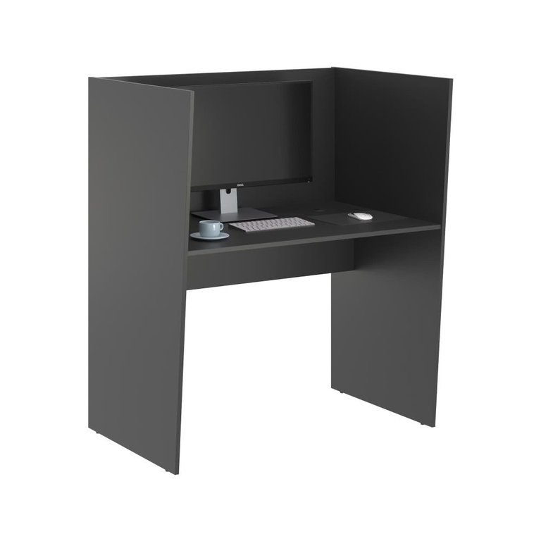 Mesa de Trabalho 1 Lugar Alaska Preto Onix Mesa de Trabalho 1 Lugar Alaska Preto Onix