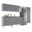 Ver imagem 2 de Armário Cozinha Modulada Completa 298cm Pequim Top Multimóveis Mp3769 Branco/lacca Fumê