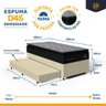 Cama Box com Colchão de Espuma D45 Pillow Top Suport Prime + Auxiliar de Espuma Unique Solteiro 88cm - 6