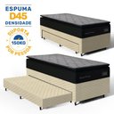 Ver imagem 3 de Cama Box com Colchão de Espuma D45 Pillow Top Suport Prime + Auxiliar de Espuma Unique Solteiro 88cm