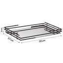 Ver imagem 2 de Bandeja Hara Celine Base Espelhada 58 X 37 Cm:preta