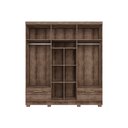 Ver imagem 2 de Guarda Roupa Santiago Ii Roupeiro 6 Portas 4 Gavetas Cor Ypê
