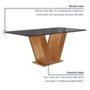 Ver mais imagens de Conjunto Sala de Jantar Mesa 120x80cm Tampo MDF/Vidro com 4 Cadeiras Espanha Yescasa