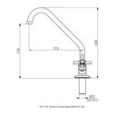 Ver imagem 2 de Torneira de Cozinha Mesa - Job - 1167 Perflex
