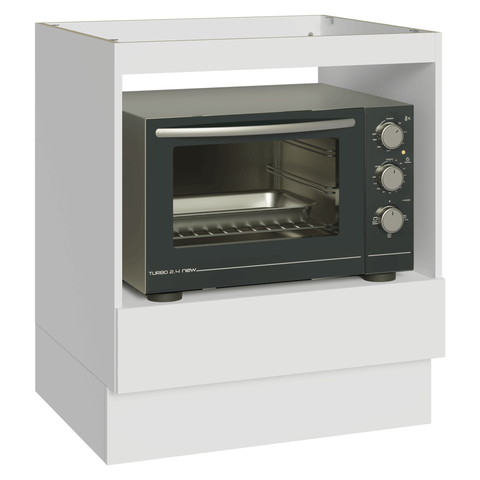 Balcão para Forno/Micro-Ondas 70 x 60 cm 1 Gaveta (sem Tampo) Branco Madesa