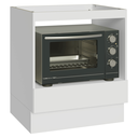 Ver imagem 1 de Balcão para Forno/Micro-Ondas 70 x 60 cm 1 Gaveta (sem Tampo) Branco Madesa
