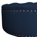 Ver imagem 4 de Puff Amora 90 Cm Suede Slk Decor Amara Azul Royal