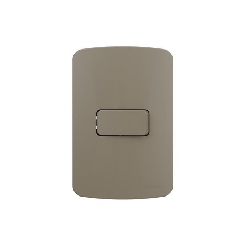 Interruptor Simples Margirius B3 Colors 10a com Placa 4x2 Argila