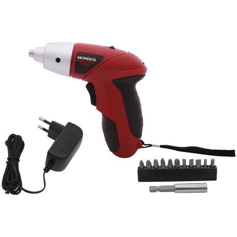 Mondial Parafusadeira Fpf 05 48v Fpf-05 Bivolt (7908259500872): Vermelho /110v/220v (bivolt)