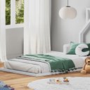 Ver imagem 5 de Cama Casinha Infantil Branco Madeira Montessoriana de Chão Eloa Idimex