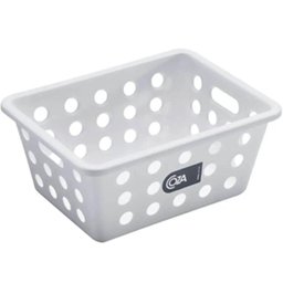 20 Cestos para Lanchonete Bar Servir Porções Pastéis Plásticas Brancas 18x14cm - 1