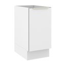 Ver imagem 1 de Balcão Madesa Lux 40 cm 1 Porta (Sem Tampo) Branco/Branco Veludo