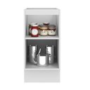 Ver imagem 4 de Balcão Madesa Lux 40 cm 1 Porta (Sem Tampo) Branco/Branco Veludo