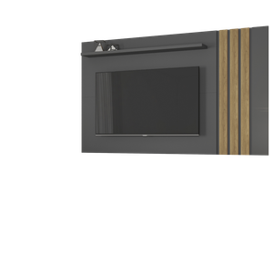 Painel Atraente Para TV Até 70 Polegadas Com Estante JCM Moveis Grafite/Noronha