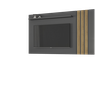 Painel Atraente Para TV Até 70 Polegadas Com Estante JCM Moveis Grafite/Noronha - 1