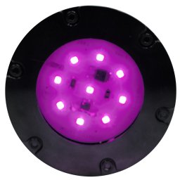 Mini Refletor LED Decorativo Econômico - Base Preta Roxo - 110V - 1