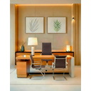 Ver imagem 2 de Cadeira Sevilha Courino - Base Fixa Cor:café