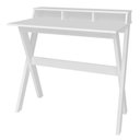 Ver imagem 1 de Mesa Escrivaninha Escritorio 3 Nichos 90 cm Branco Artany