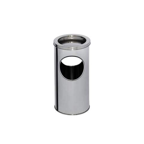 Lixeira Cinzeiro 25l em Aço Inox