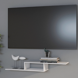 Rack para Sala Suspenso Moderno de Madeira - 2