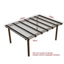 Ver imagem 2 de Cobertura Policarbonato Alveolar 4,00m x 3,00m - Cristal 6mm