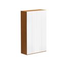 Ver imagem 2 de Guarda Roupa 4 Portas 3 Gavetas Rio Freijo e Branco Yescasa