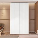 Ver imagem 4 de Guarda Roupa 4 Portas 3 Gavetas Rio Freijo e Branco Yescasa