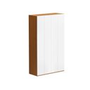 Ver imagem 2 de Guarda Roupa 4 Portas 3 Gavetas Rio Freijo e Branco Yescasa
