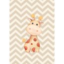 Ver imagem 2 de Kit Três Quadros Aquarela Safari Elefante, Girafa e Leopardo