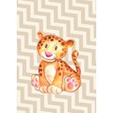 Ver imagem 4 de Kit Três Quadros Aquarela Safari Elefante, Girafa e Leopardo