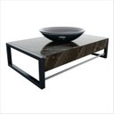 Ver imagem 5 de Lavabo com Espelho Decorativo Orgânico Preto/Vidro Fume