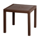 Ver imagem 4 de Mesa Quadrada Rattan Montavel Café Plastico Plasnew