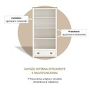 Ver mais imagens de Conjunto 2 Peças Escrivaninha C 2 Gavetas e Armário 2 Portas 100% Madeira Maciça - Linhatopázio Branco Freijó