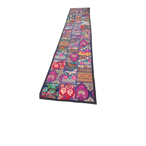 Caminho de Mesa Indiano Bordado 180 X 37 Cm