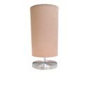 Ver imagem 2 de Kit 2 Abajur Quarto Cilindrico Eco Tecido Nude