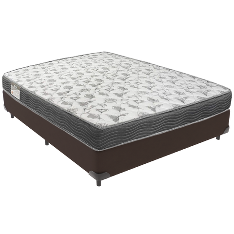Cama Box e Colchão Iso100 Espuma D33 Viúvo Ortobom: Marrom