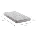 Ver imagem 3 de Colchão de Solteiro com Espuma D33 88x188cm Inducol Cr450b Cinza