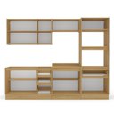 Ver imagem 4 de Cozinha em Rodapé 5 Peças Torre Quente Aéreo 3 Portas Balcão 120 Balcão 80 e Basculante Campanele