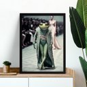 Ver imagem 1 de Quadro Decorativo Modelo de Perereca 24x18cm - com Vidro:moldura Branca