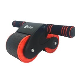 Kit 2 Rodas Duplas Rolo C/ Apoio Exercícios Abdominal Lombar Profissional - 3