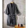 Roupão de Banho Adulto Felpa Aveludada Tamanho M Dohler - Grafite - 1