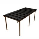 Ver imagem 1 de Cobertura Policarbonato Alveolar 6,00m x 2,00m - Fume 6mm