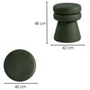Ver imagem 3 de Puff Organico Cave 48x42 cm Base Giratoria Corano Tca 217 Moll