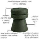 Ver imagem 5 de Puff Organico Cave 48x42 cm Base Giratoria Corano Tca 217 Moll