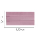 Ver imagem 2 de Painel Cabeceira Estofada Argentina 140cm Cama Box Casal Suede Rosa Bebe- Mabe Magazine