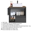 Ver imagem 4 de Gabinete de Banheiro com Cuba 01 Porta 60cm Mel Grafite Proddy